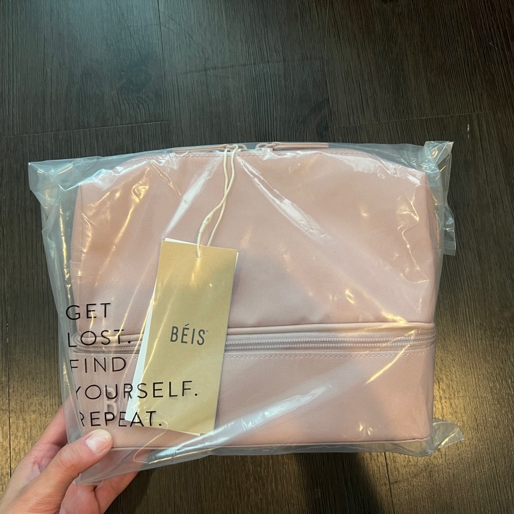 BEIS The Cosmetic Organizer in Atlas Pink BRAND NEW